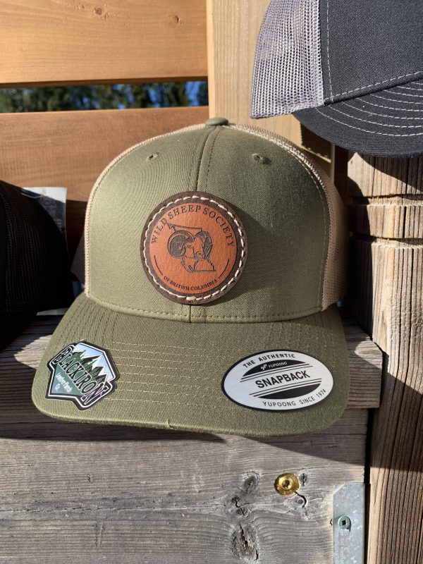 Leather Patch Trucker Hats, Wild Sheep Society of British Columbia